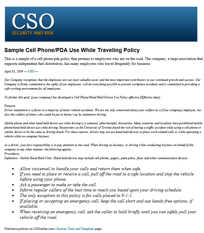 Travel Policies And Procedures Template from templatesumo.com