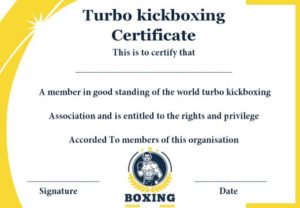 Kickboxing Certificate Templates for Instructors Students (11