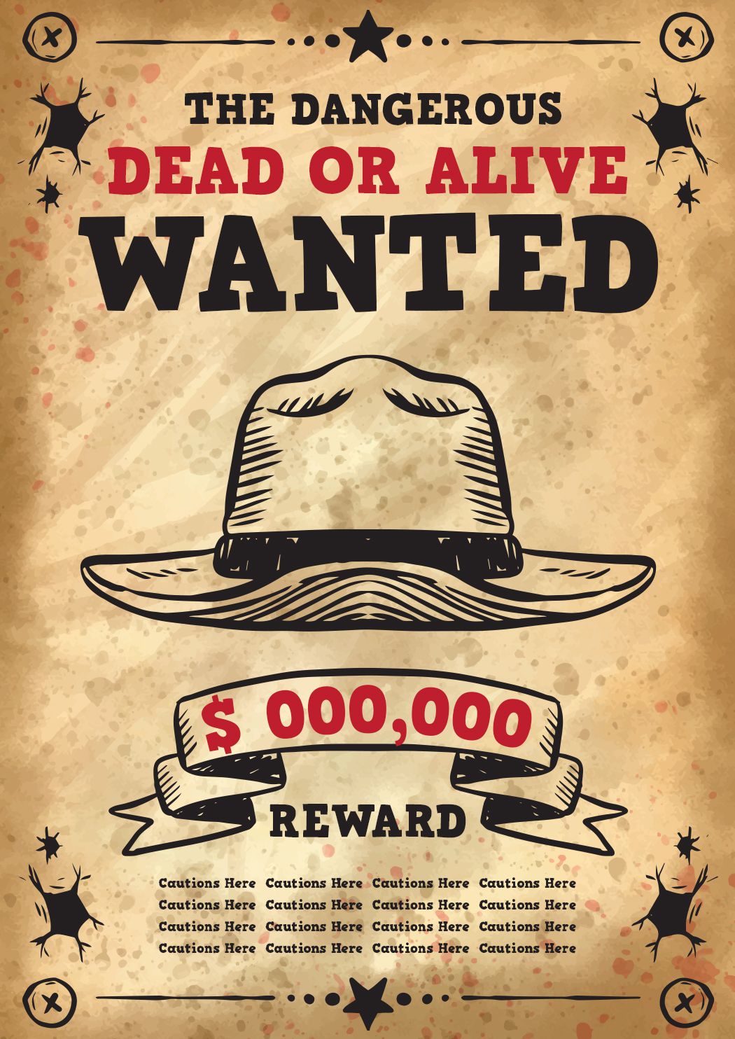 Free Wanted Poster Template - 25+ Customizable Design Templates - Template  Sumo