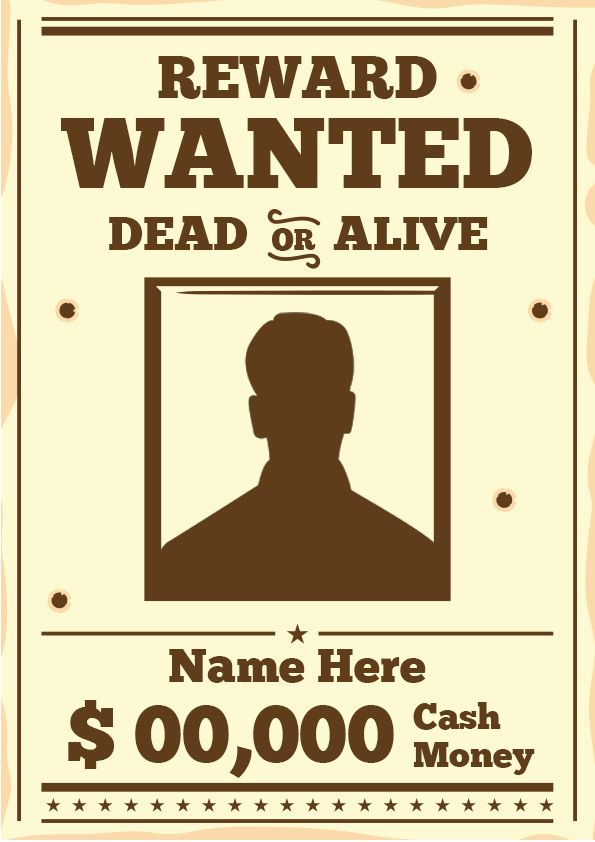 Free Wanted Poster Template - 25+ Customizable Design Templates ...