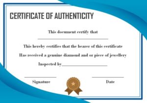 18+ Jewelry Appraisal Certificate Templates - PDF, Word, Excel ...