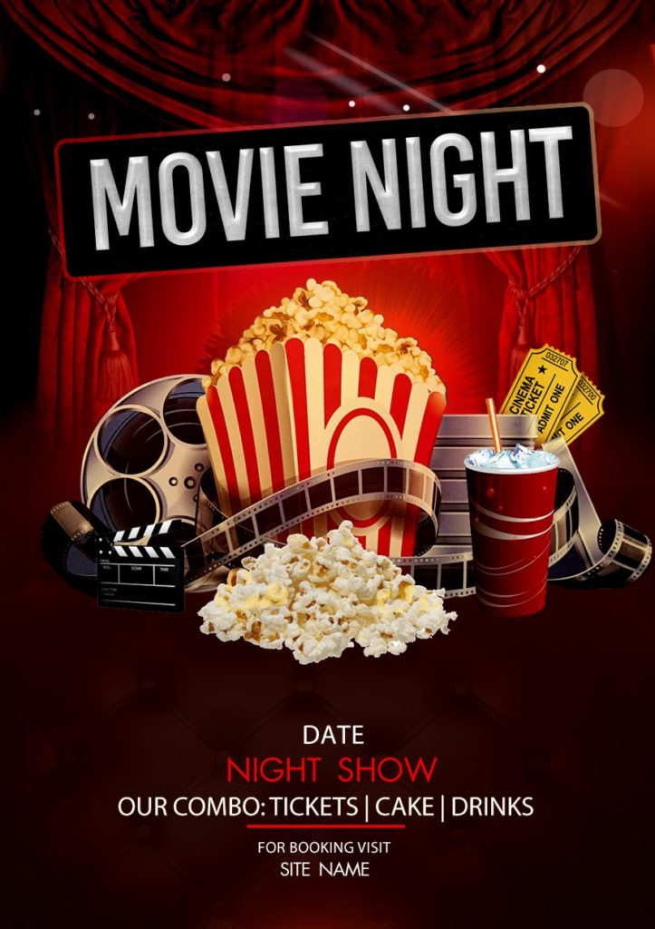 Movie Night Flyer: 20+ Design Templates for Movie Night (Free Download ...