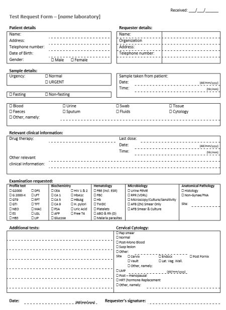 Lab Order Form Template: 30  Free and Premium Templates to download