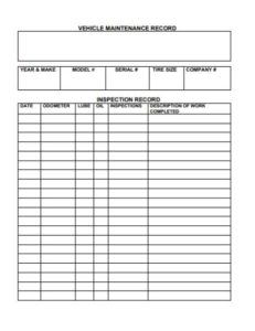 Equipment Maintenance Log Template: 20+ Free Templates in Word, PDF and ...