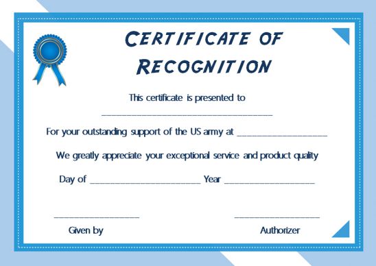 Certificate Of Long Service Template