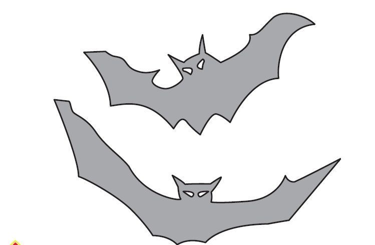 Jack O Lantern Bat Template