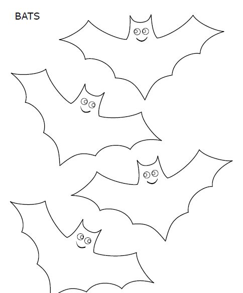 Jack O Lantern Stencils Bats