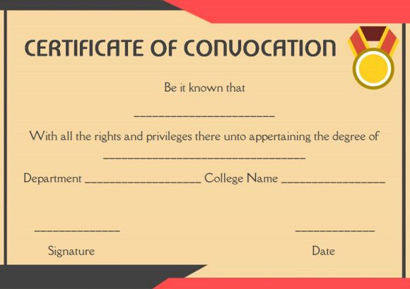 College degree template word
