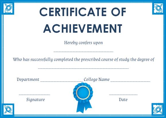 Free doctorate certificate templates