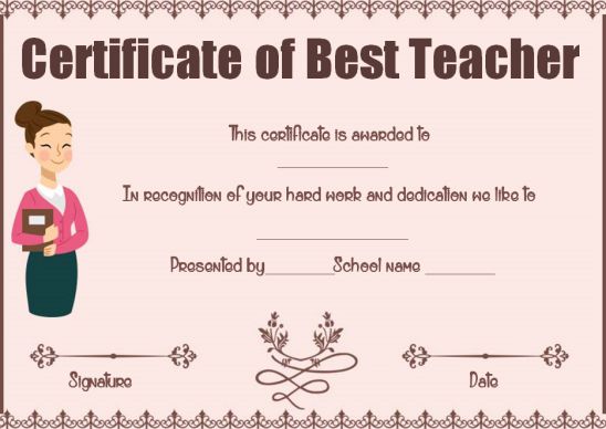 Most likely to award for teachers